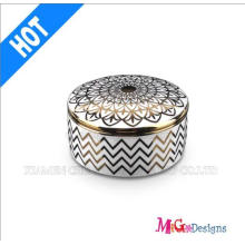 Caixa de jóias de cerâmica colorida com venda quente